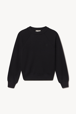 トップス [everyone] CREWNECK SWEAT RAGLAN Shrunken Raglan Sweatshirt | French Terry | Black