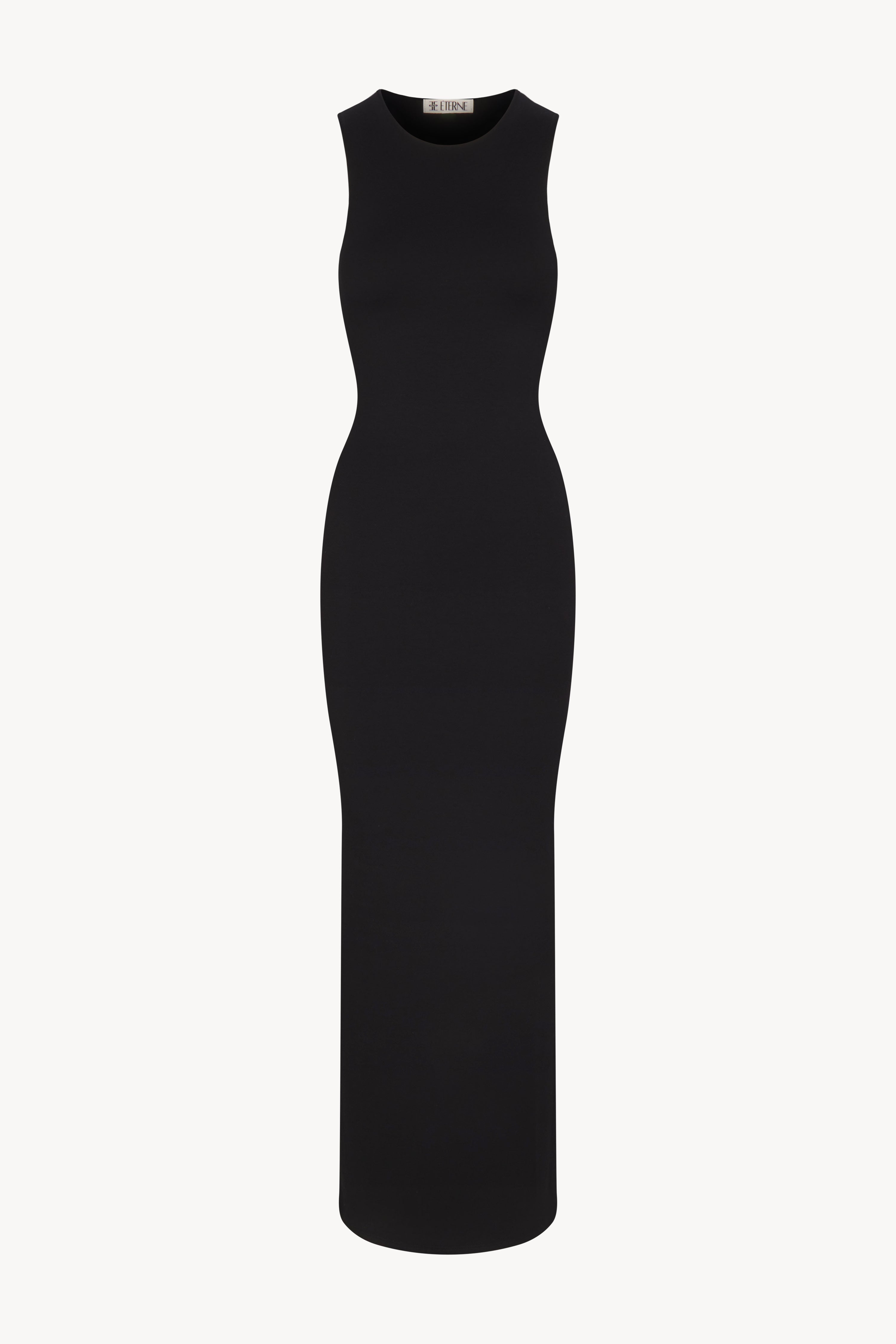 SLEEVELESS CREWNECK MAXI DRESS
