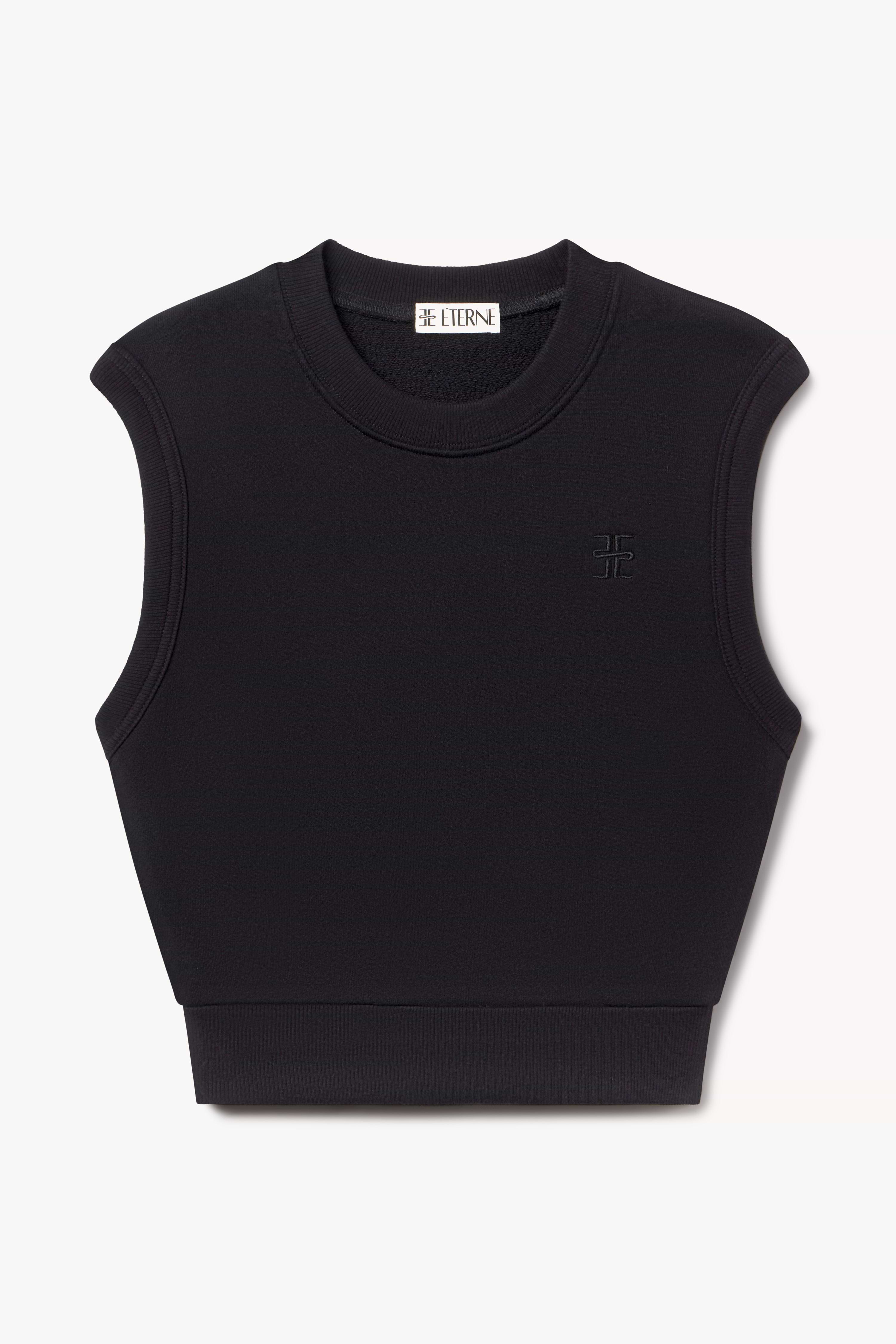 SLEEVELESS CREWNECK TOP