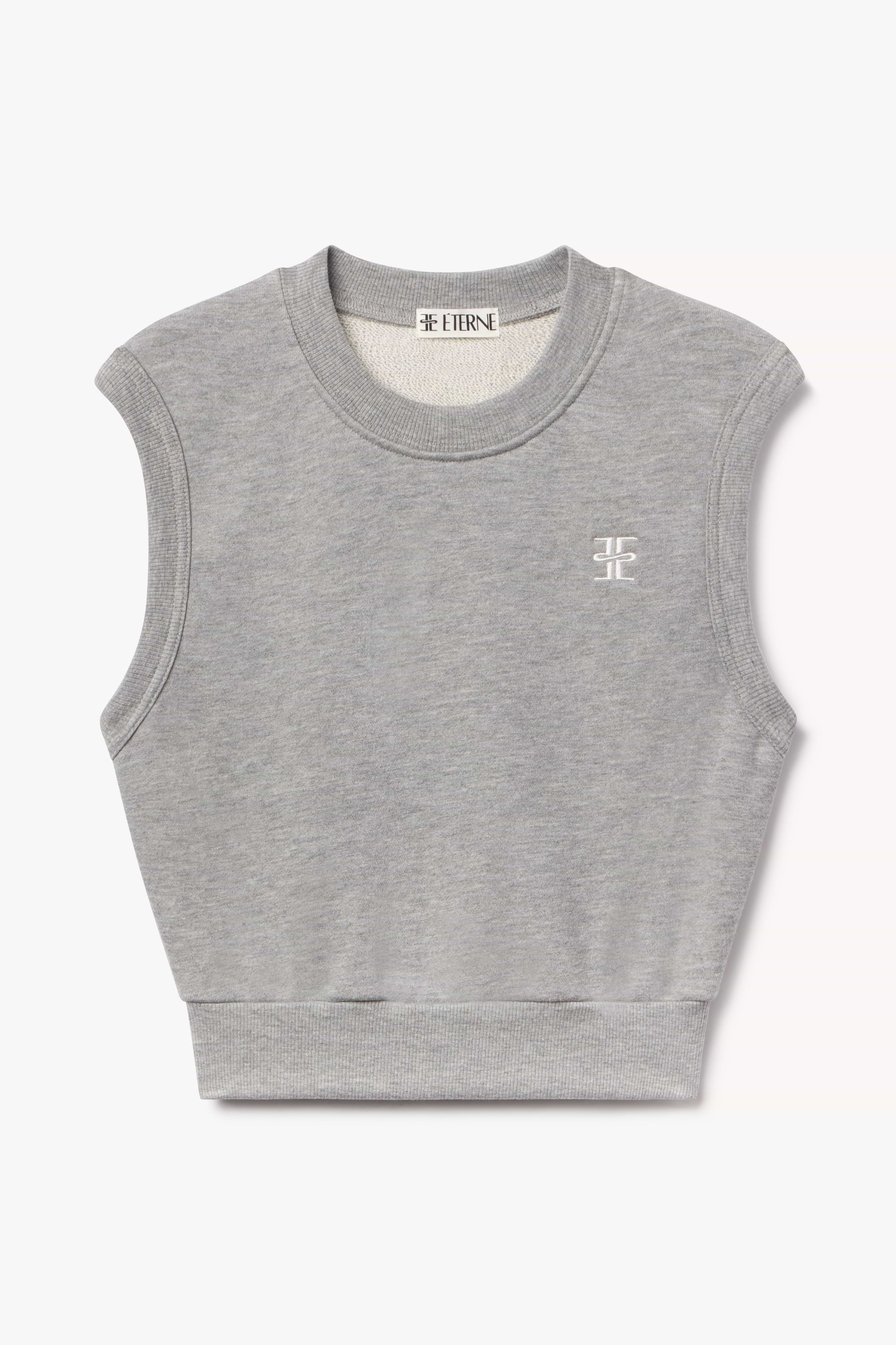SLEEVELESS CREWNECK TOP