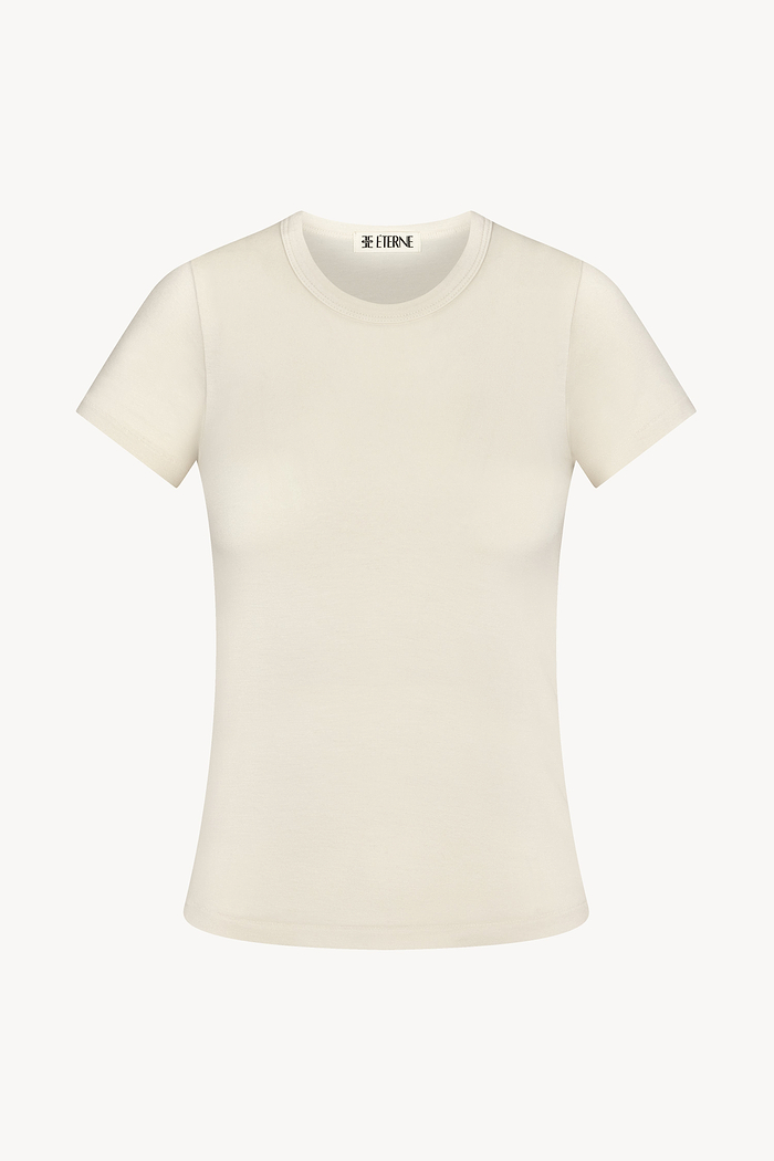 FITTED CREWNECK SHORT SLEEVE T-SHIRT
