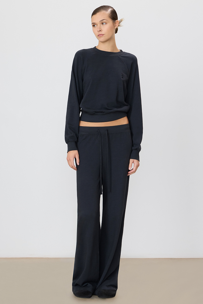 DRAWSTRING WIDE LEG SWEATPANT