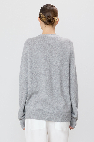Theodore Cardigan | Heavyweight Cashmere | Heather Grey