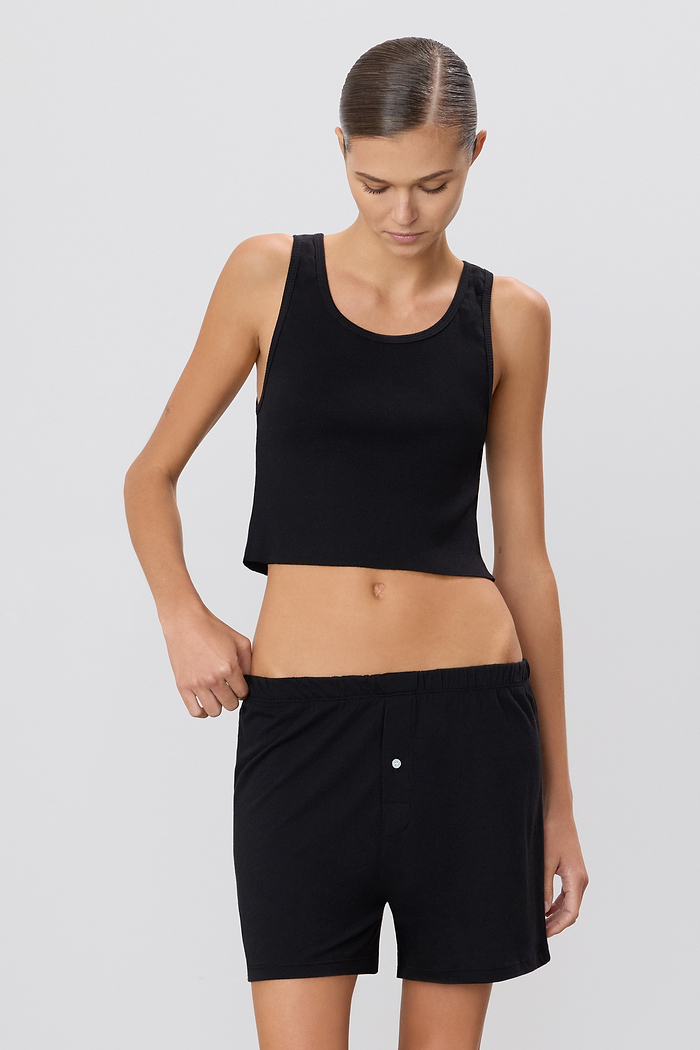 CROPPED SCOOP NECK TANK