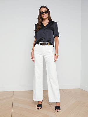 Ellah Silk Blouse blouse L'AGENCE   