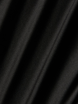 The Orlina Silk Camisole features smooth black silk charmeuse with diagonal shadows and soft folds, creating a subtle textured pattern across the surface.