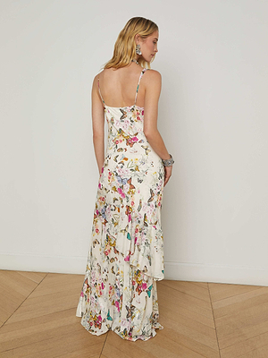 Viola Silk Cowl-Neck Gown dress L'AGENCE