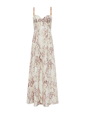 Sutton Beaded Strap Maxi Dress preorder L'AGENCE