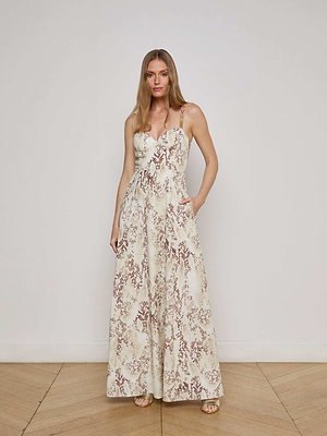 Sutton Beaded Strap Maxi Dress preorder L'AGENCE