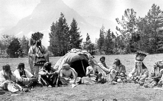 Black and white image of a tribe
