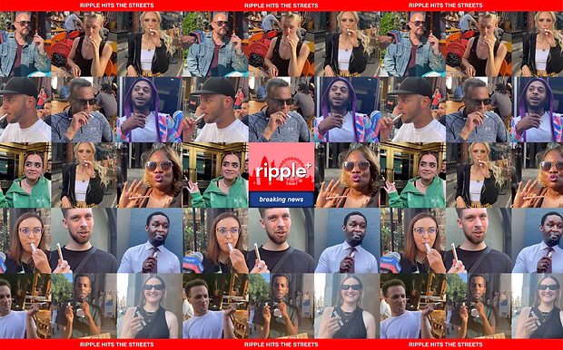 Collage of people being interviewed in London about trying ripple+ diffusers for the first time