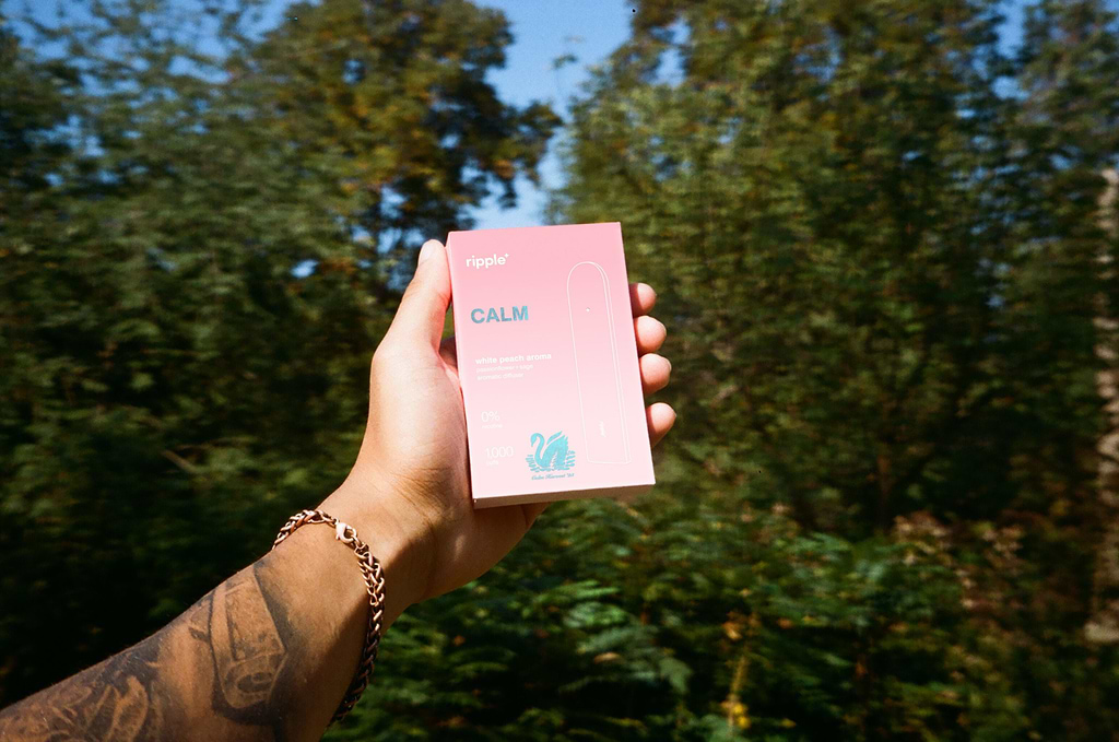 CALM your senses with our new white peach aroma