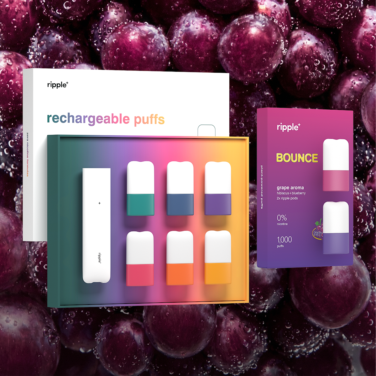 BOUNCE STARTER KIT | Grape Aroma | Nicotine Free