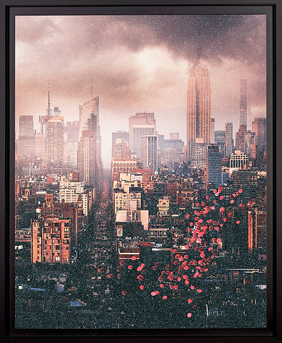 Balloons over NYC (Framed)