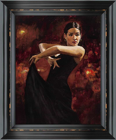 Colours of Flamenco (Red) (Framed)