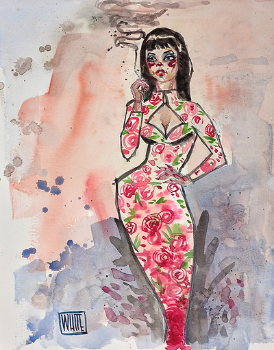 Girl in Dress Study I