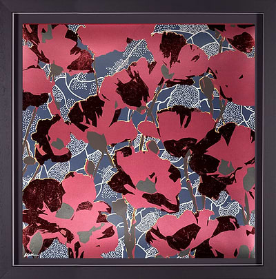 Poppy Fields - Red/Blue