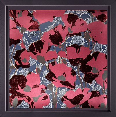 Poppy Fields - Red/Blue