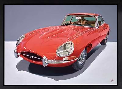 1963 Series 1 Jaguar E Type (Framed)