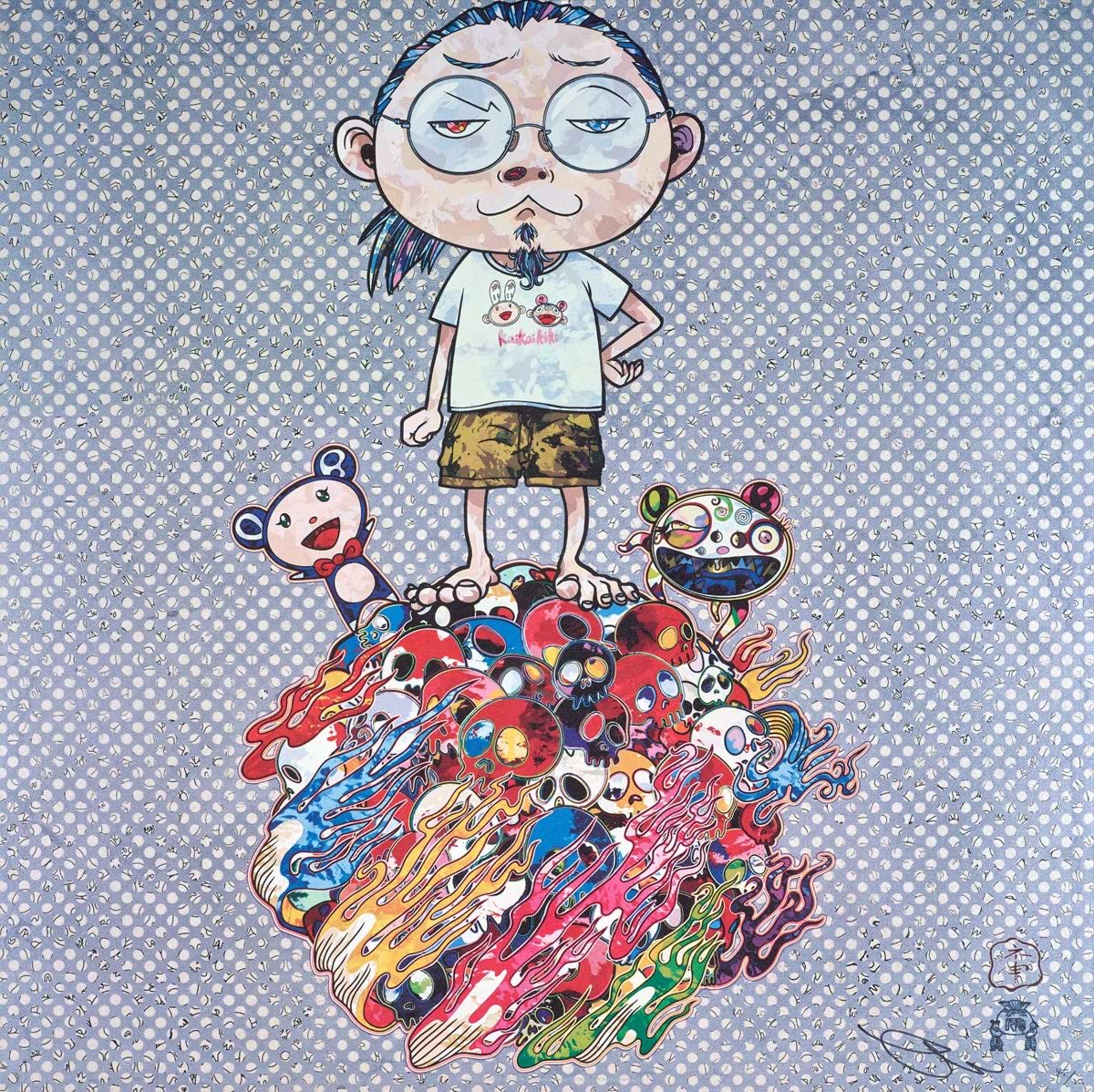 Kaikai, Kiki, DOB, And POM Atop The Mound Of The Dead | Takashi