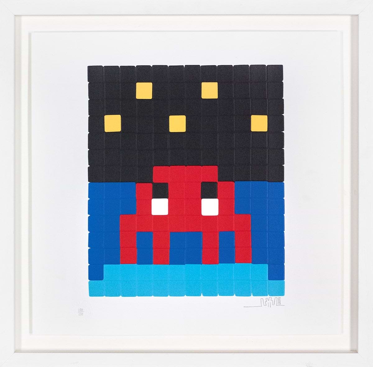 Rubik Shot Red Marilyn | Invader - Clarendon Fine Art