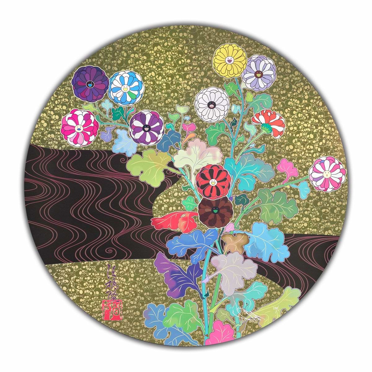 Blue Flower And Skulls | Takashi Murakami – Clarendon Fine Art