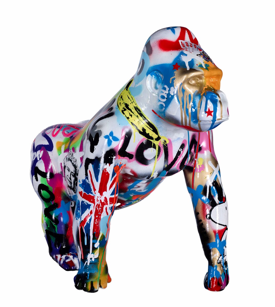 【一点物現代アート】GOD SAVE THE REP＆SKULL QUEEN God Save The Queen - Original - Framed by Illuminati Neon