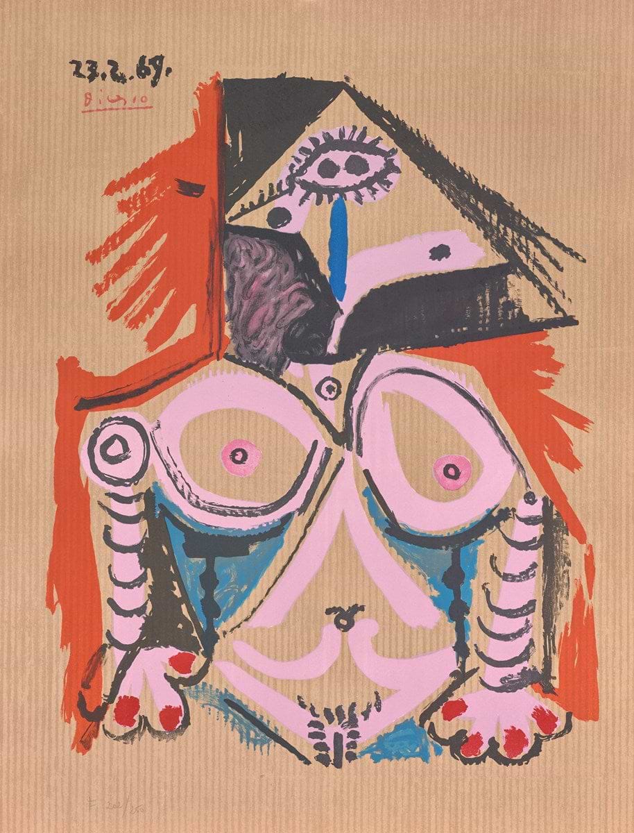 Minotaure, Une Coupe À La Main, Et Jeune Femme | Pablo Picasso