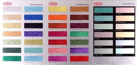 Colour Chart (Glitter)