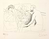 Peintre Et Modèle Tricotant