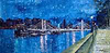 Albert Bridge , Chelsea Embankment , London