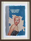 We Must Be Careful (Blue) (Framed)