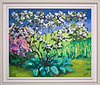 Magnolia and Hostas