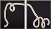 Other Side (Diptych, Black 3.0) (Framed)