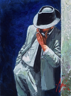 Smoking Man in white suit