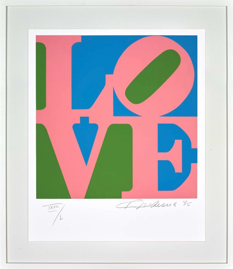 The Book Of Love: One Plate | Robert Indiana – Clarendon Fine Art