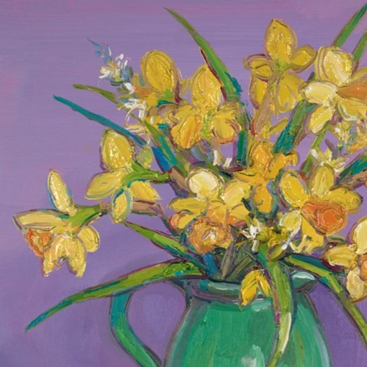 Daffodils And Winter Flowering Jasmine
