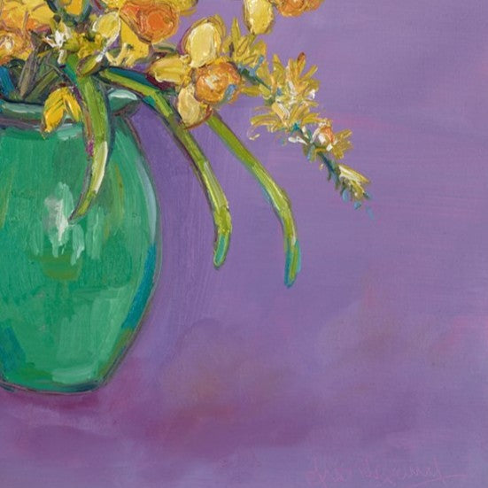 Daffodils And Winter Flowering Jasmine