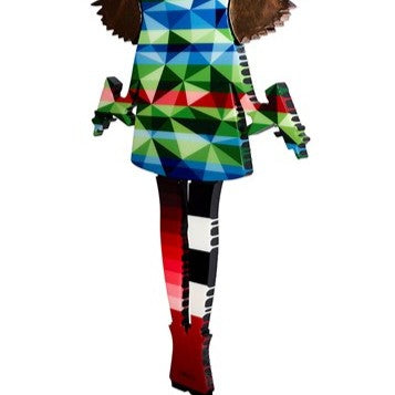 Angel Cake - Med Striped Geo