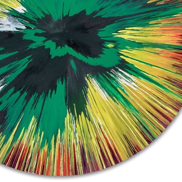Circle Spin Painting Green