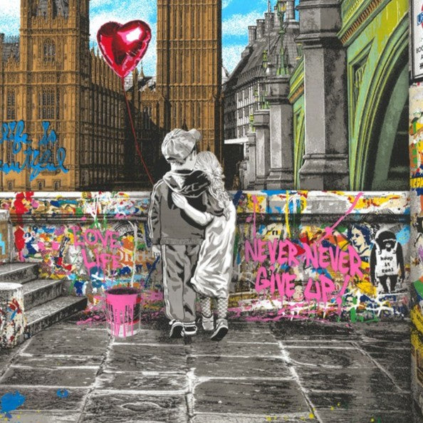アート・デザイン・音楽 Mr.brainwash Street Art Mr. Brainwash, With All My Love, 2022, Silkscreen (S)