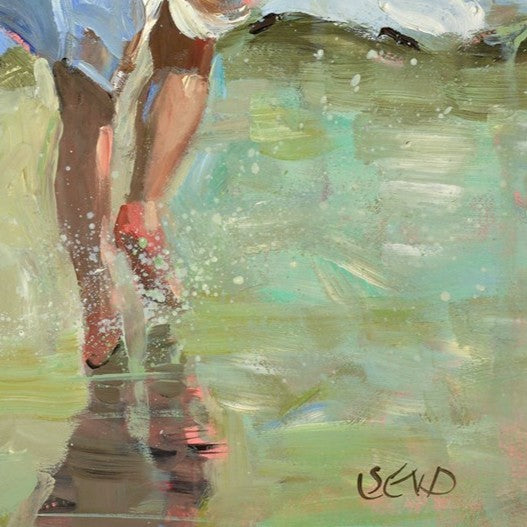 Splashing In The Surf