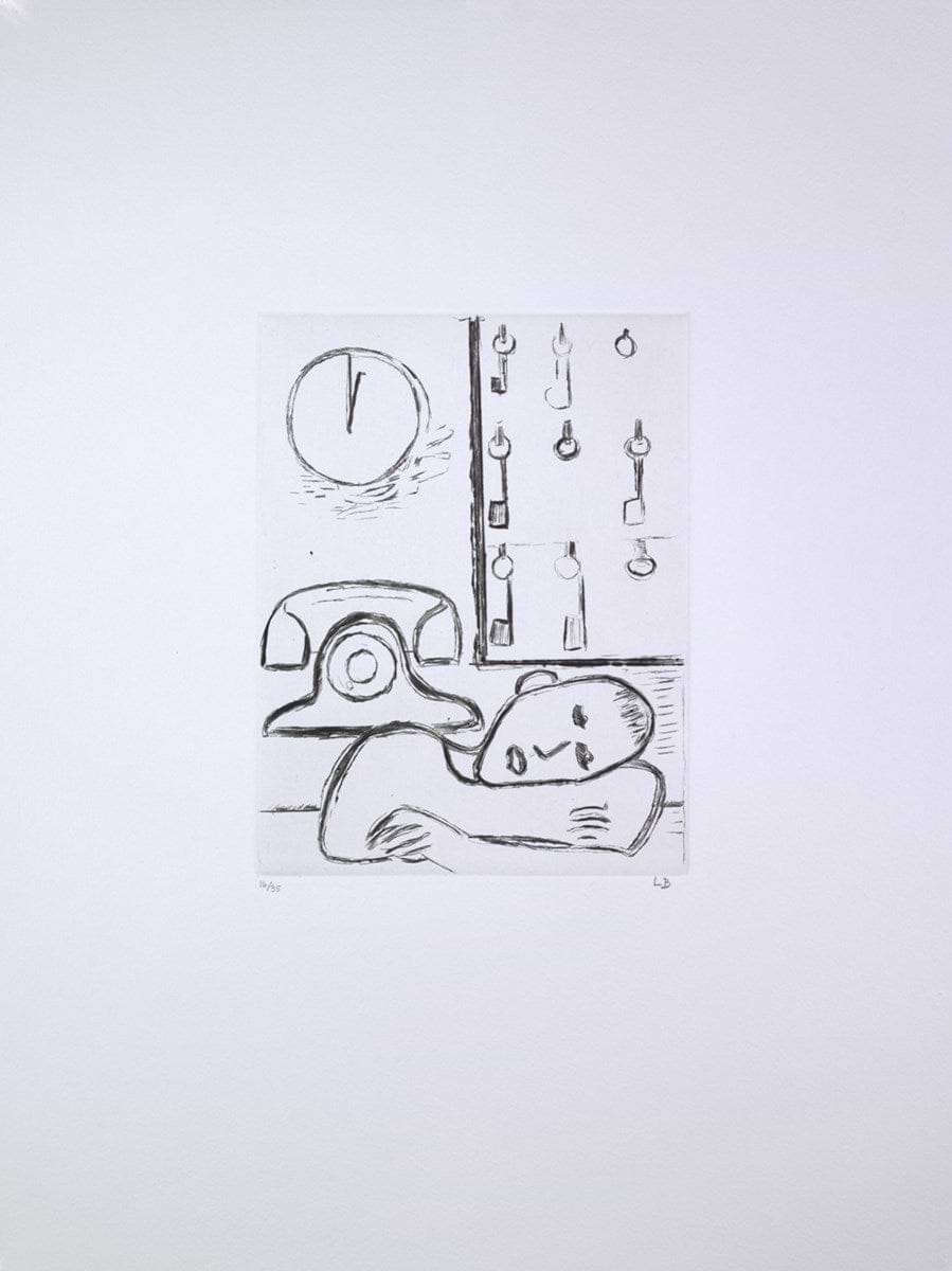 Man, Keys, Phone, Clock