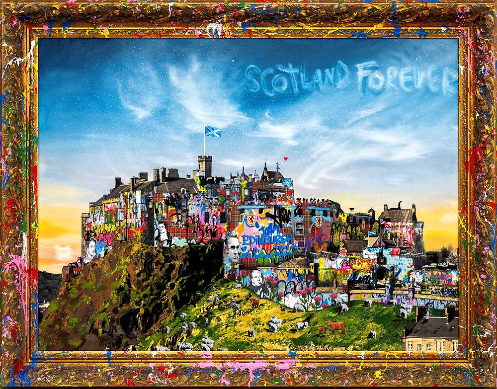 Scotland Forever Mr Brainwash Clarendon Fine Art scotland-forever-mr-brainwash-clarendon-fine-art