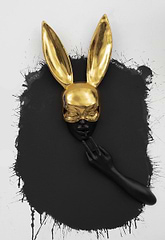 Mischief Sculpture, Edition of 35 Black and Gold