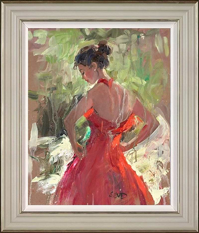 Lady In Red (Framed)