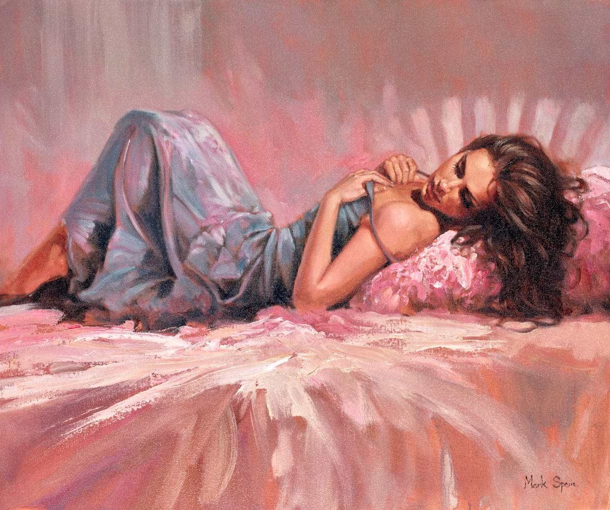 Reclining In Blue