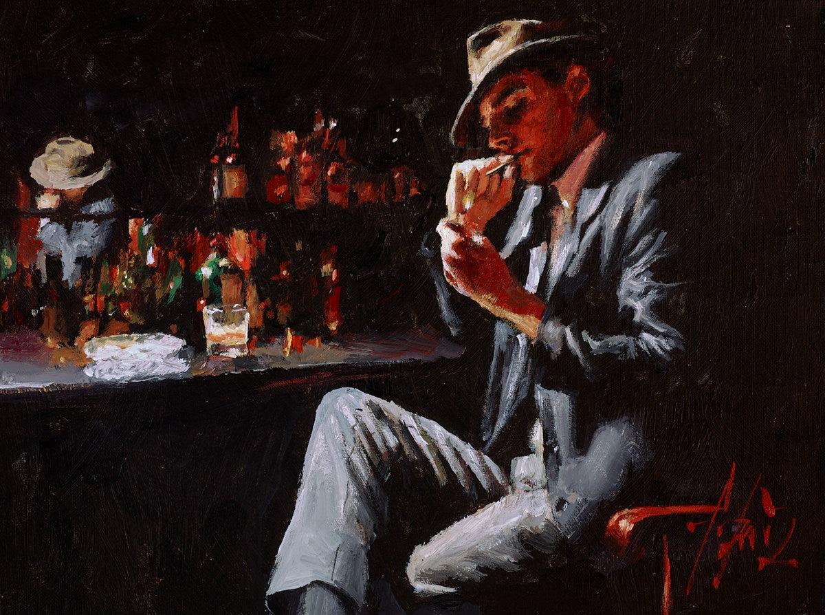 Man Lighting Cigarette III
