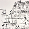 Relaxing at the Harbour II (sketch)
