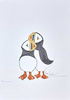 A Pair of Puffins III (sketch)